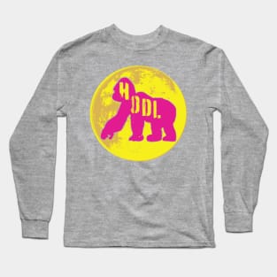 Yellow Moon HODL Ape Super Moon Pink Ape  Version Long Sleeve T-Shirt